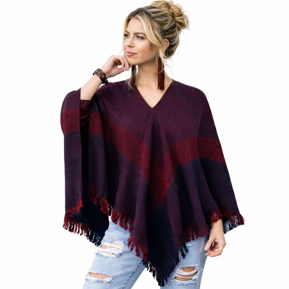 Churchill Handwoven Wool Poncho | Vintage | EUC